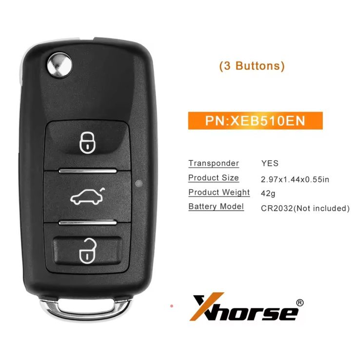 Xhorse ключ XKB520EN, XEB510EN