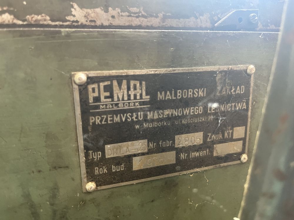 Wiertarla stołowa pozioma Pemal 1,5kW