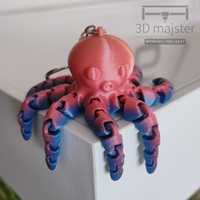 Brylok Octopus Ośmiornica z Ruchomymi Mackami TikTok ! 3Dmajster
