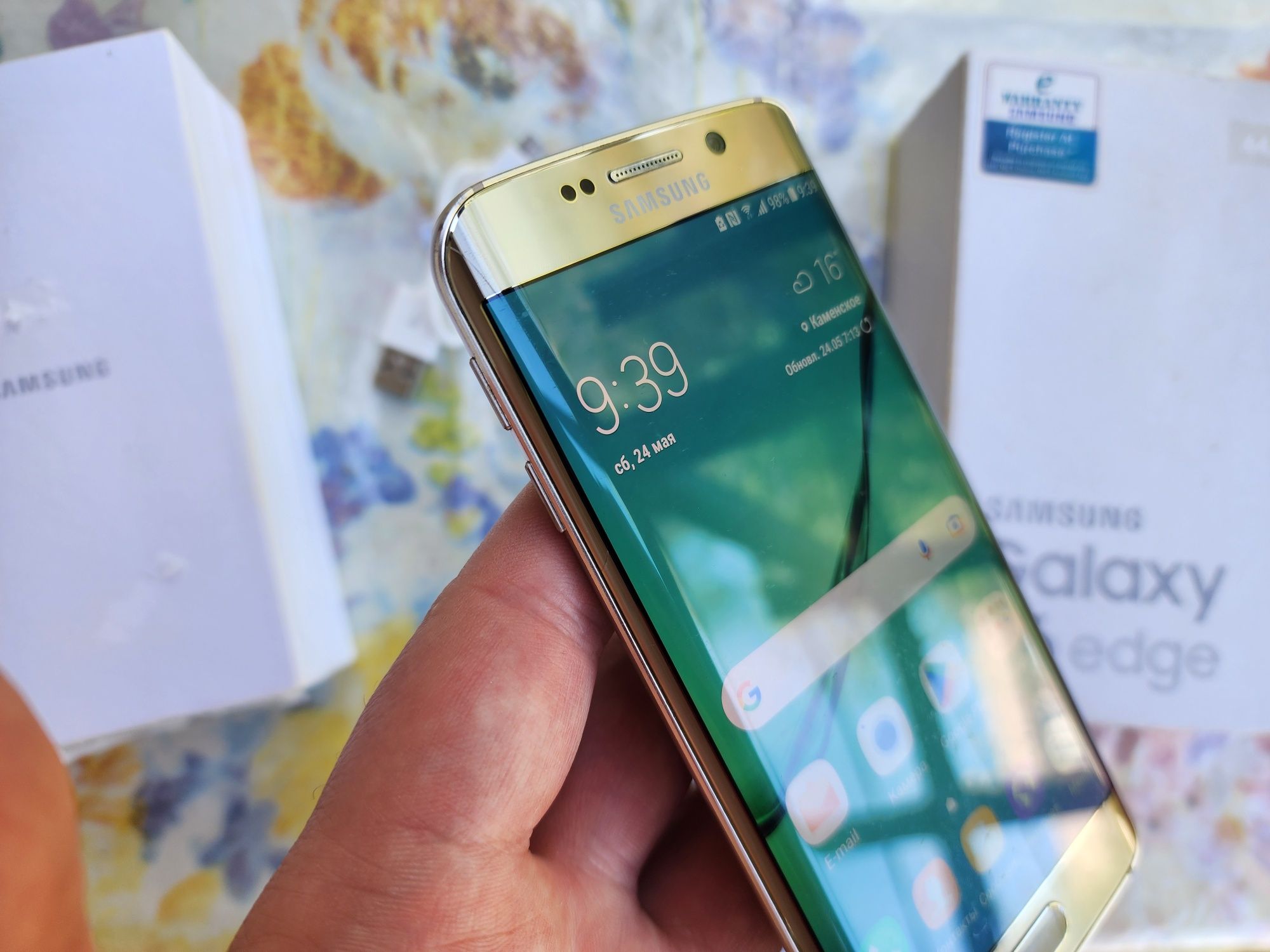 Samsung S6 Edge Gold Platinum.3/64Gb.4G/LTE.Super AMOLED,2560х1440.