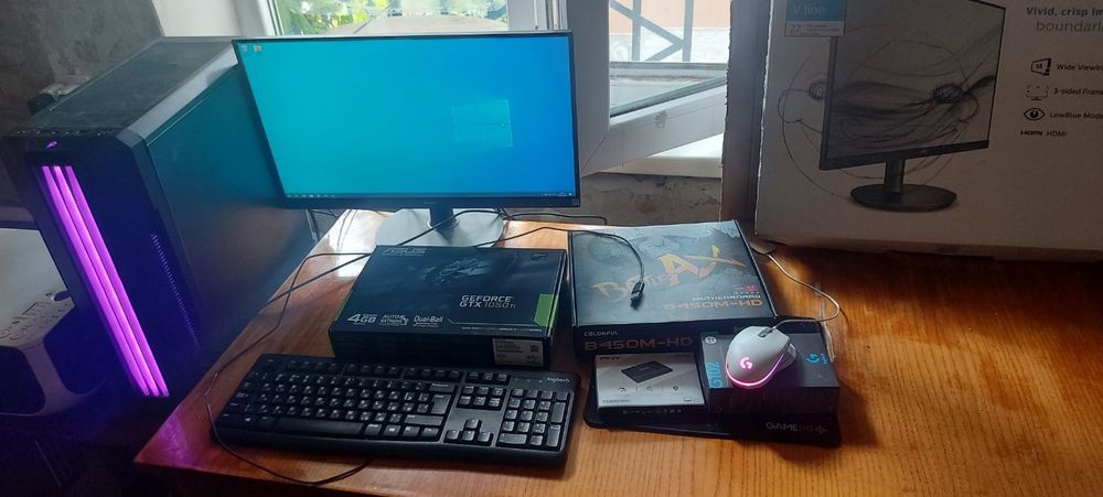 Продам компьютер Игровой с монитор,клавиатура,мышка.