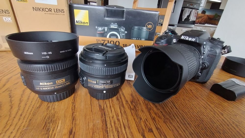 Nikon d7100 plus 3 obiektywy