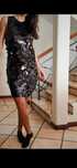 Vestido lantejoulas Mango