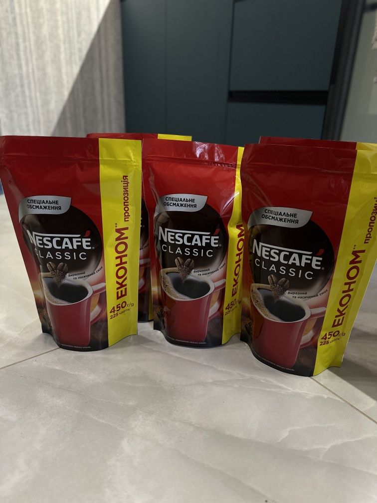 ТОП Nescafé Classic 450г кава розчинна гранульована кофе Нескафе Якобс