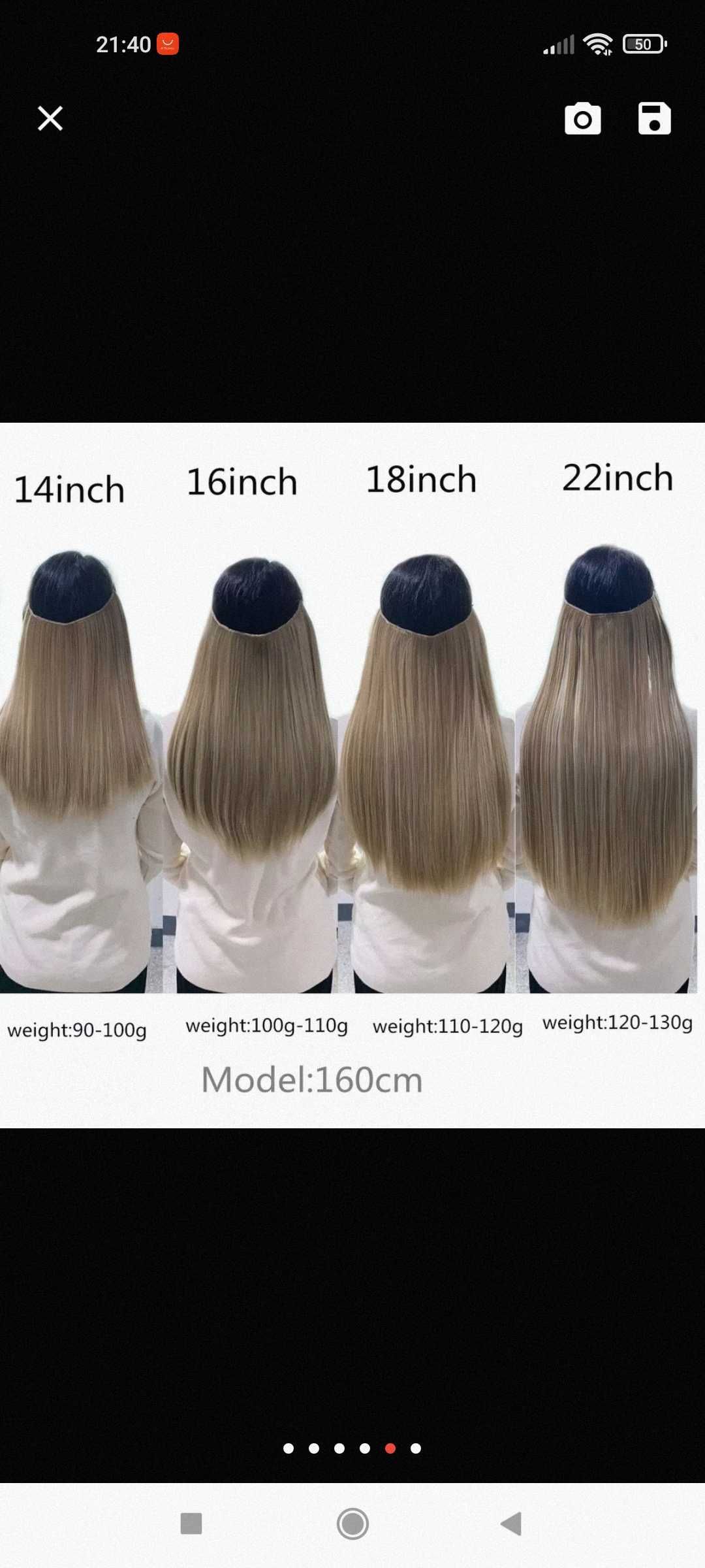 Doczepiane na gumce włosy blond 30 cm.