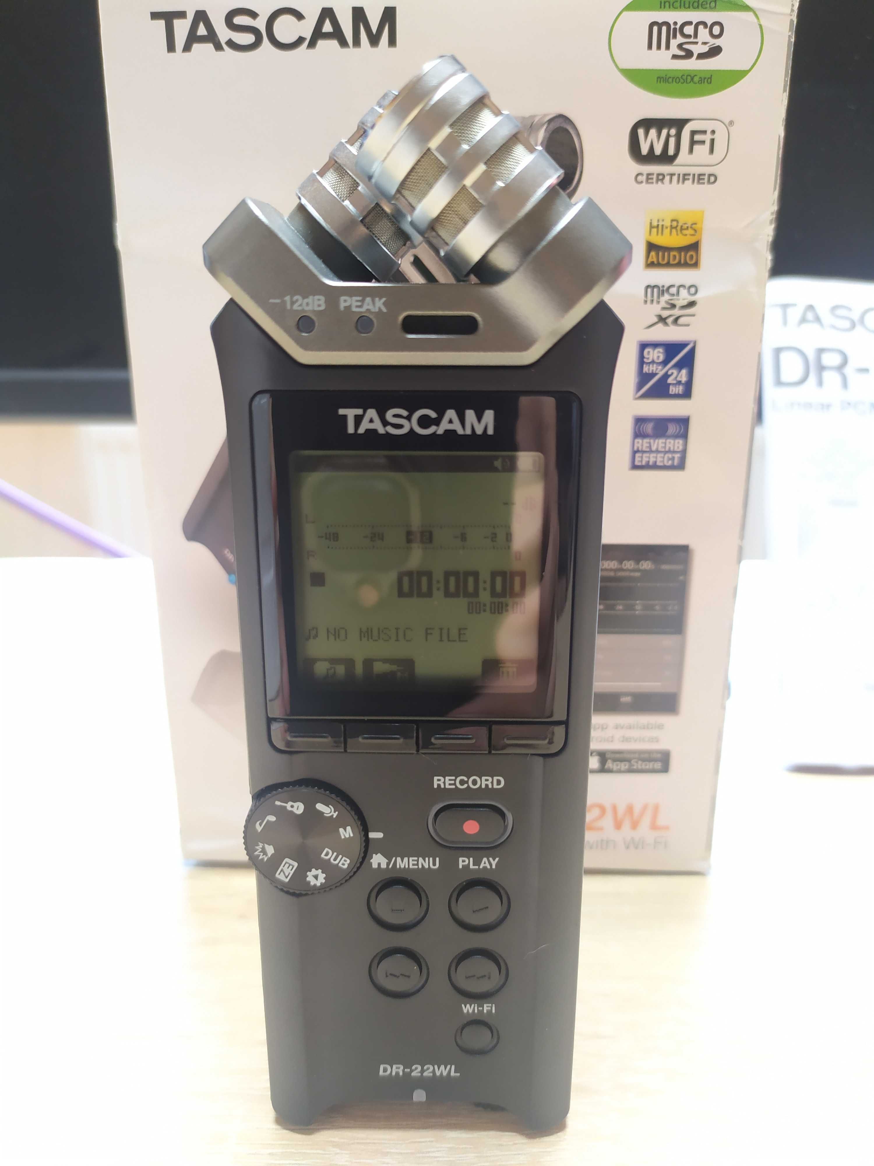 Tascam DR-22WL рекордер Wi-Fi новий.