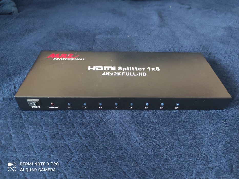 Spliter HDMI 8 portowy HDCP 1x8