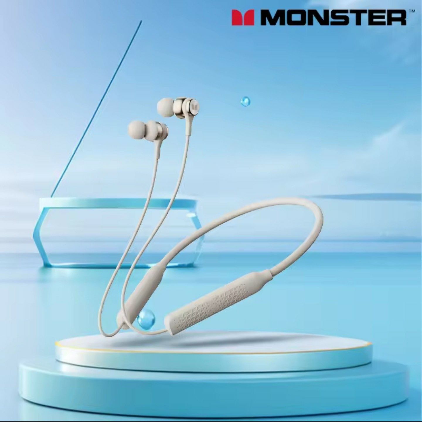 Słuchawki bluetooth Monster SG08. Neckband, mikrofon, wysoka jakość!