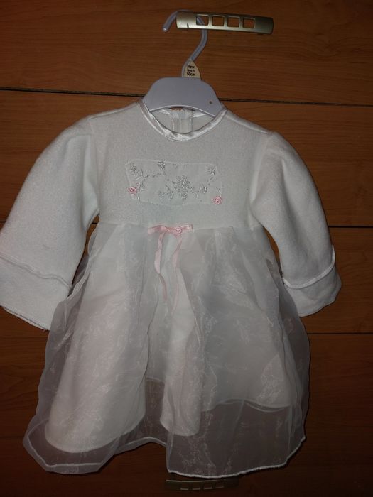 Zimowe ubranko do Chrztu dla dziewczynki