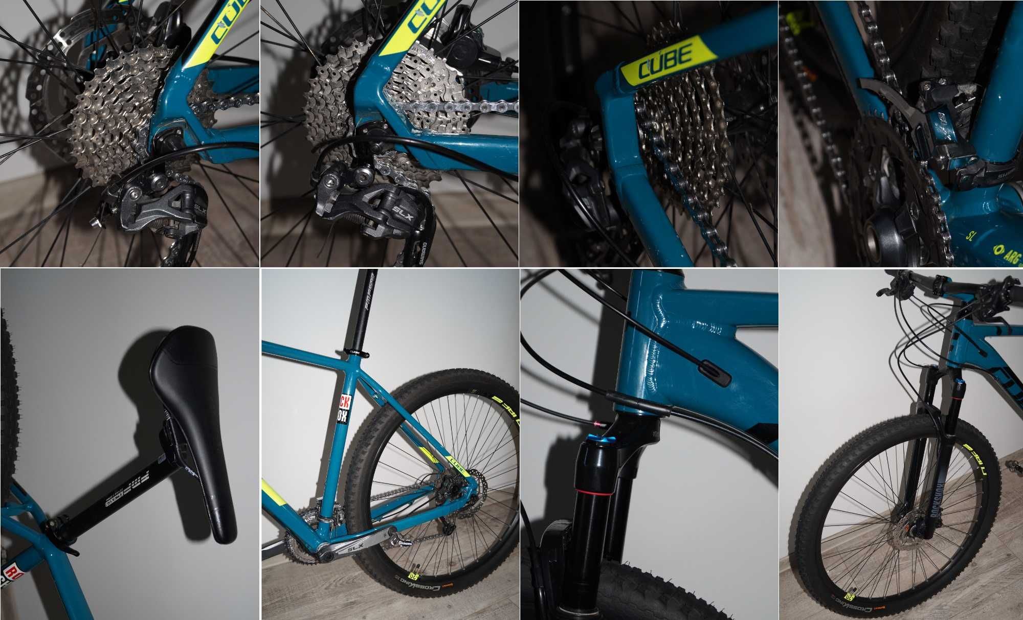 Rower MTB XC Cube AIM Pro 29 Fizik Spd Slx Magura Judy gold rock shox