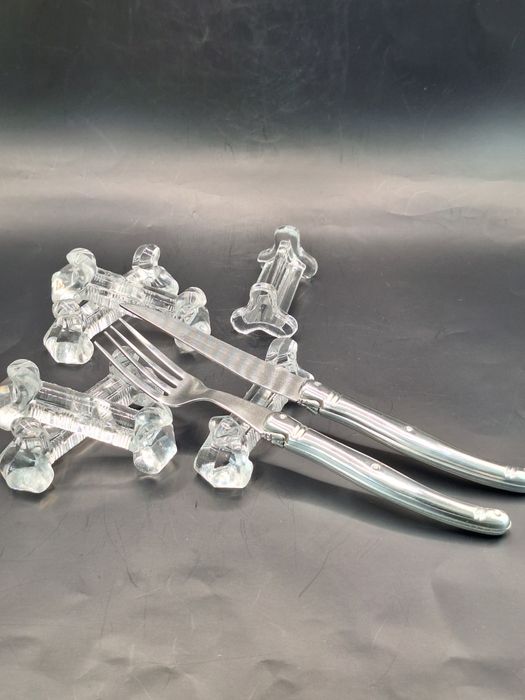 Zestaw podstawek pod sztućce 6szt szkło