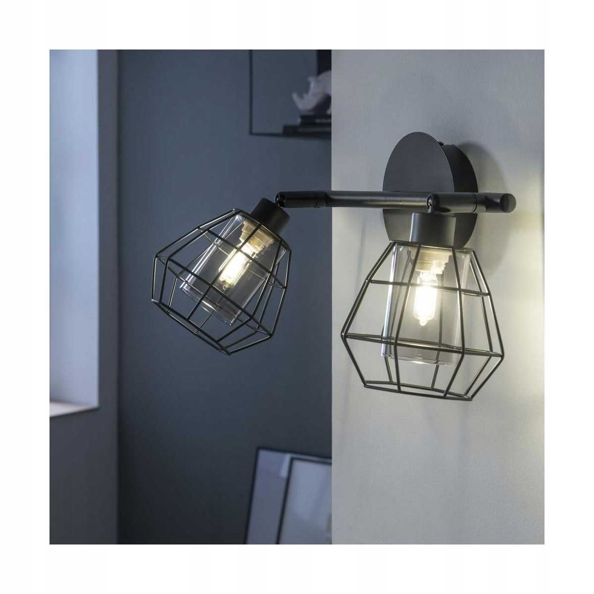 Lampa Baron Czarna Loft Nowa - 2 sztuki