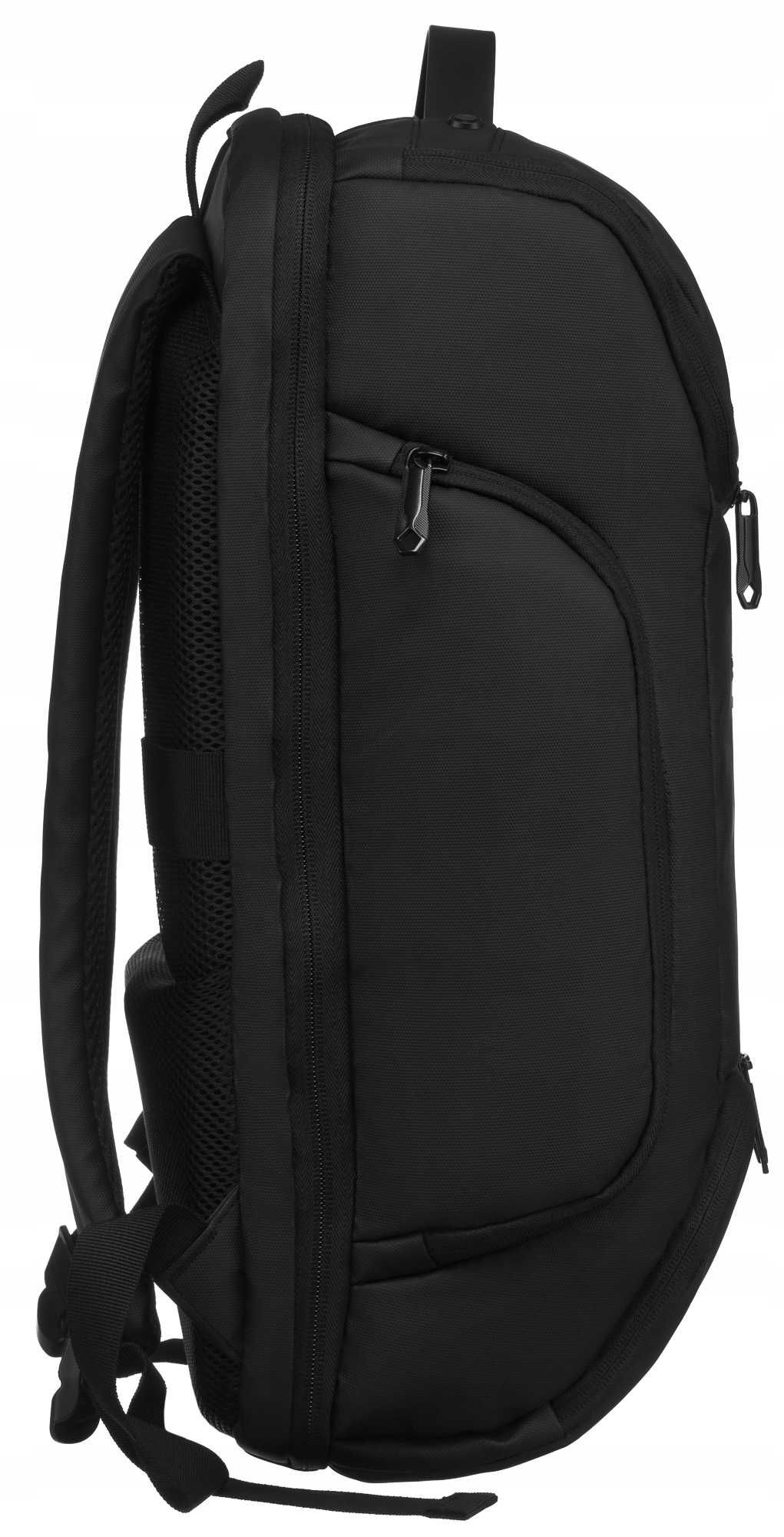 Peterson solidny plecak na laptopa czarny port USB uchwyt na walizkę