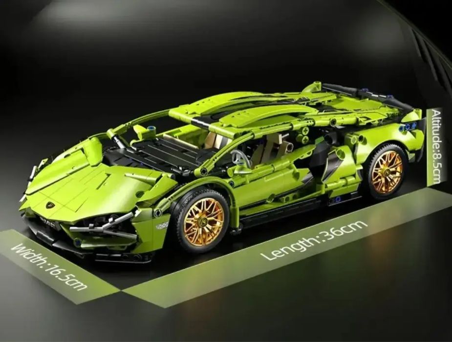Конструктор Technic Lamborghini Sian 1299 деталей 1:14 в коробці