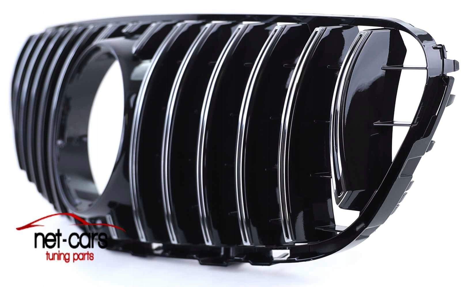 Grill MERCEDES GLC X253 C253 Panamericana 15-19 czarny połysk chrom