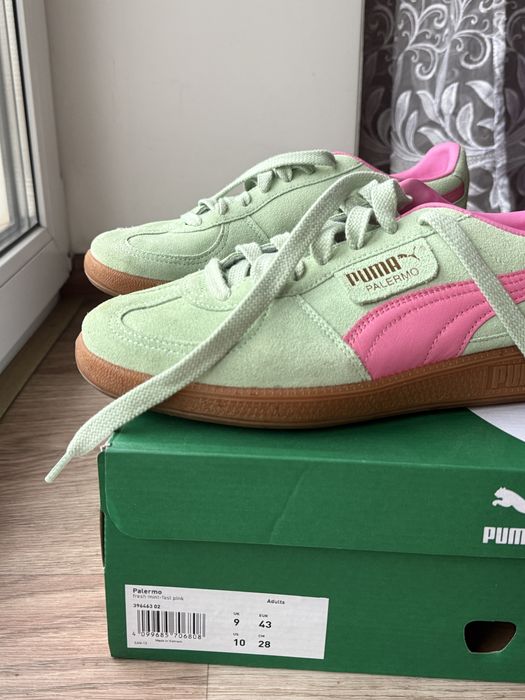 Puma Palermo (Fresh Mint–Fast Pink), розмір 43 (UK 9 / US 10 / 28 см)