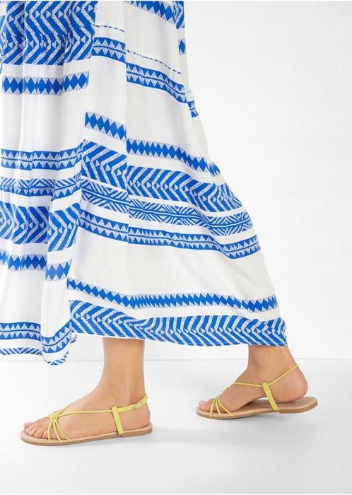 B.P.C sandały z koniakowymi paskami ^40