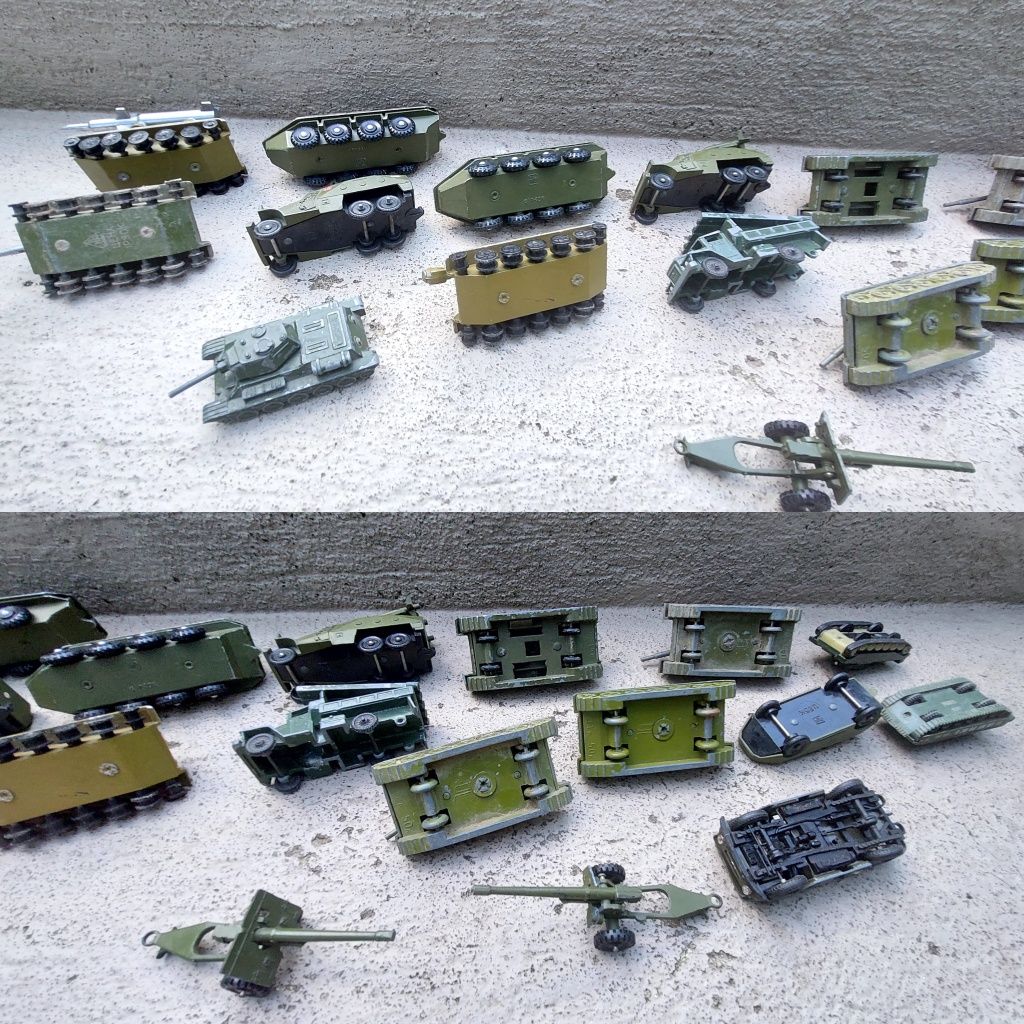 Zabawki metalowe ZSRR,  czołgi , auta , transportery