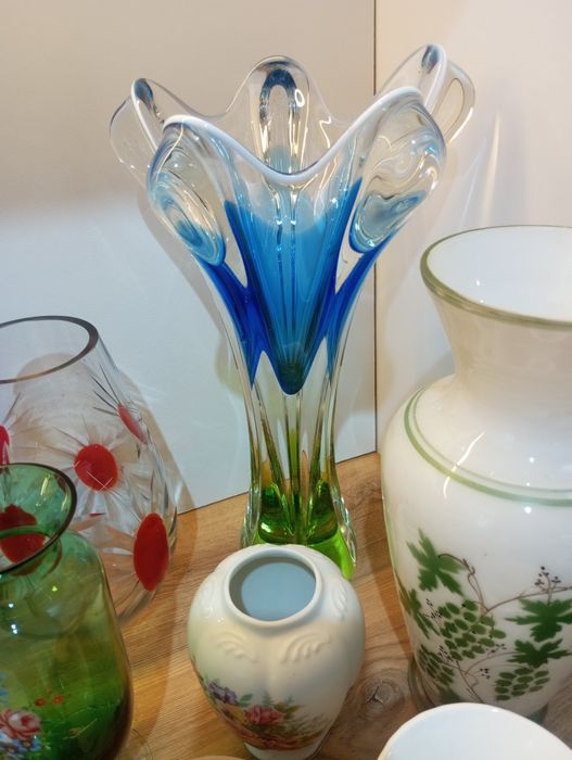 Вази художнє скло, фарфор, Чехія, Богемия, Англия