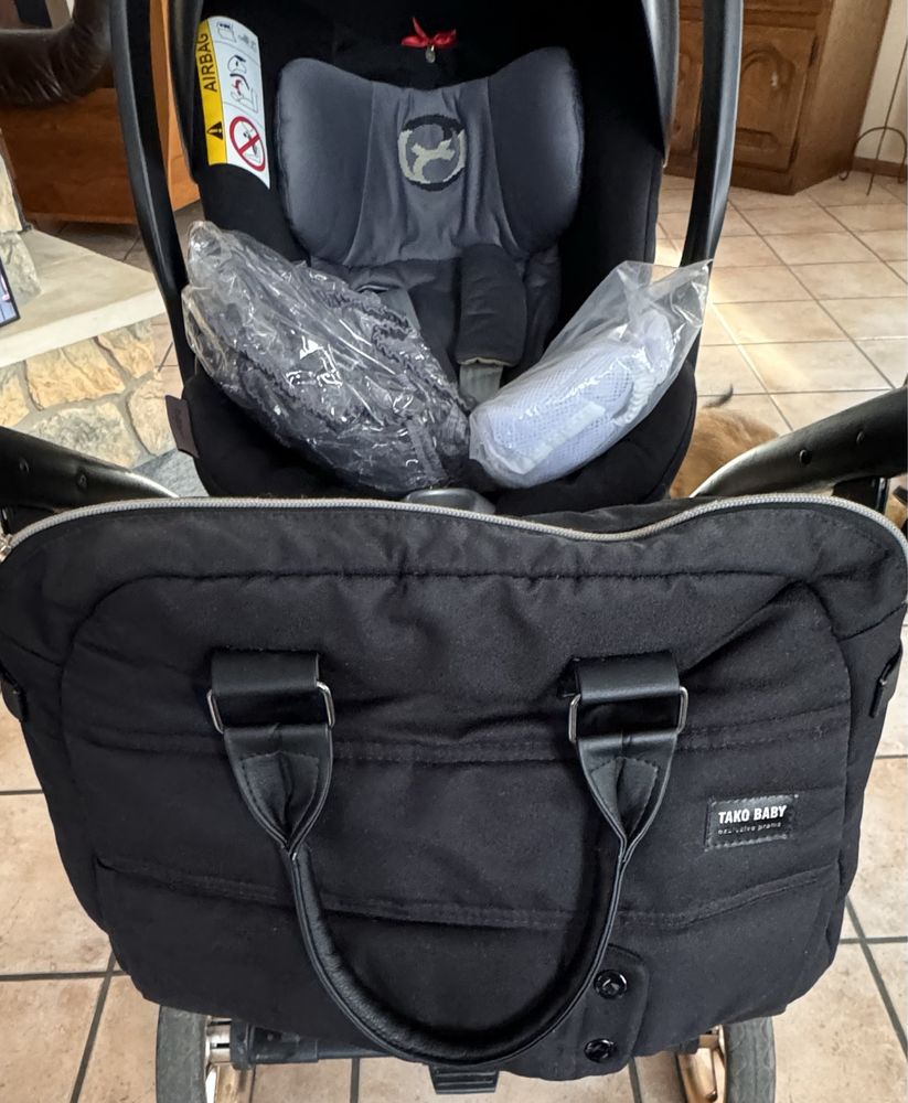 Wózek 3 w 1 Tako Baby plus baza Cybex