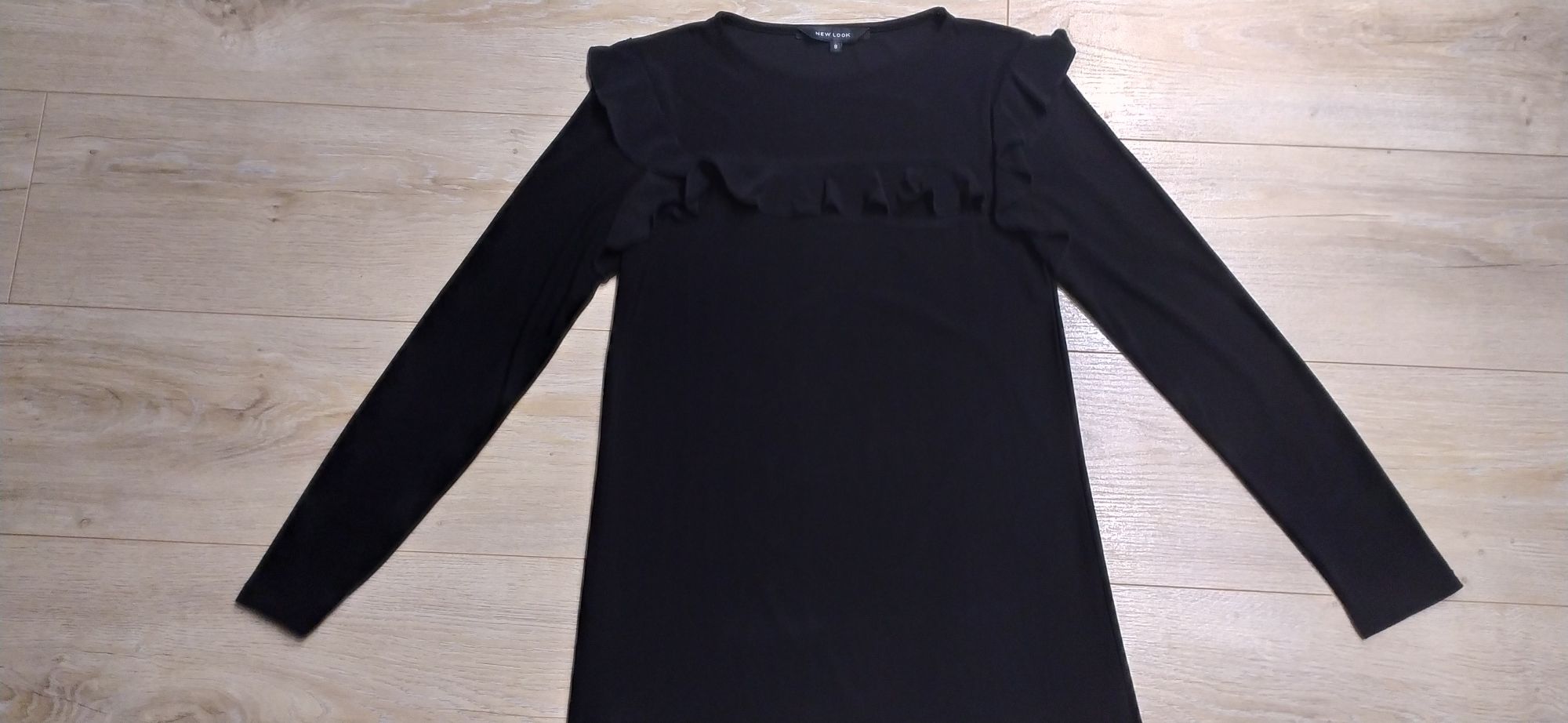 Sukienka z długim rękawem czarna krótka New Look S