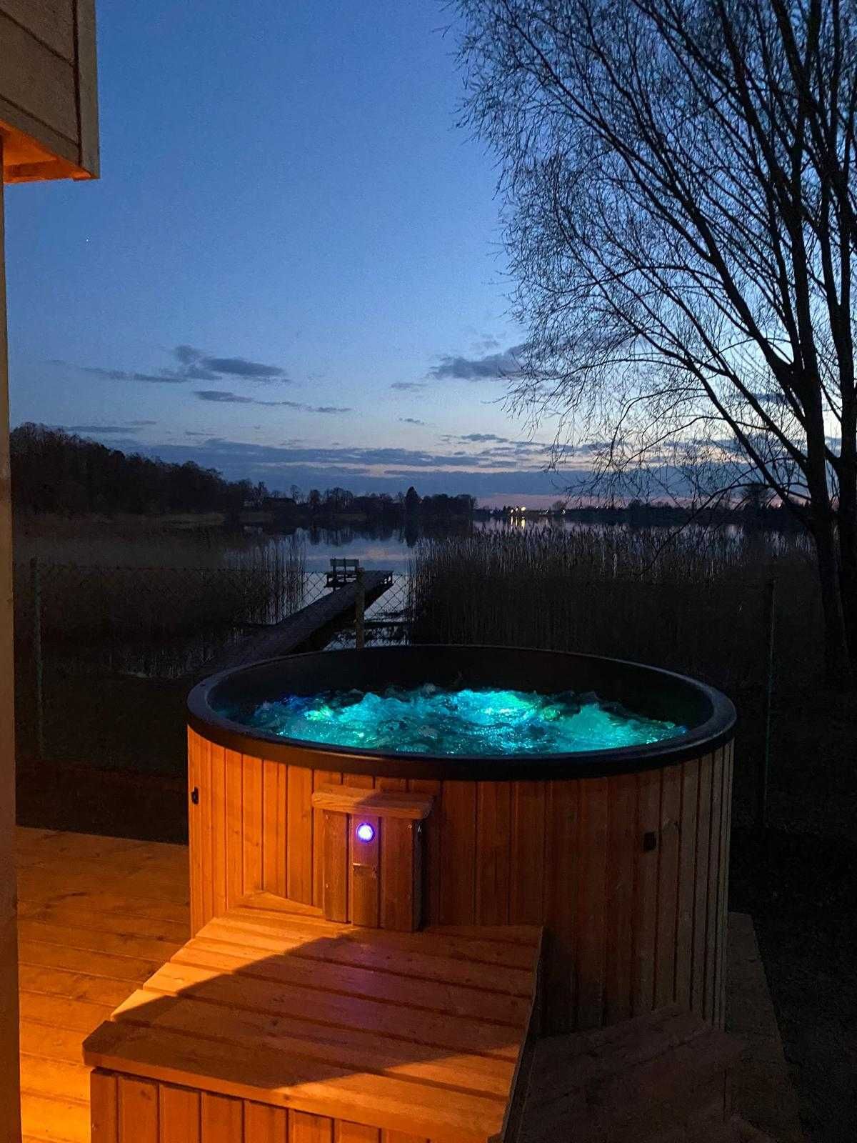 Domki Sauna Balia Bajkowa Przystań przy jeziorze Zbyszewickim w Wlkp.