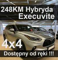 Toyota Highlander Hybryda Executive 248KM Kamera 360 Super Cena Dostępny od ręki 3243zł