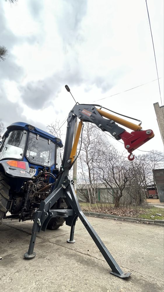 Кран маніпулятор з видвижною стрілою