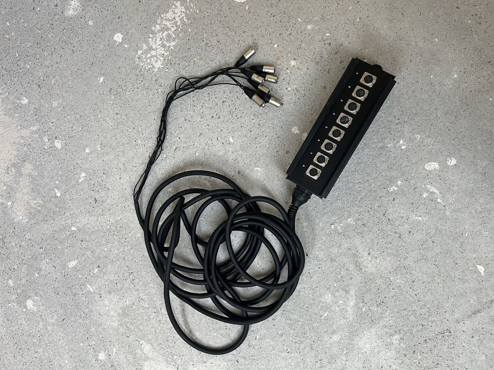 Multicore, pyta, kabel wielożyłowy 8x XLR 10m