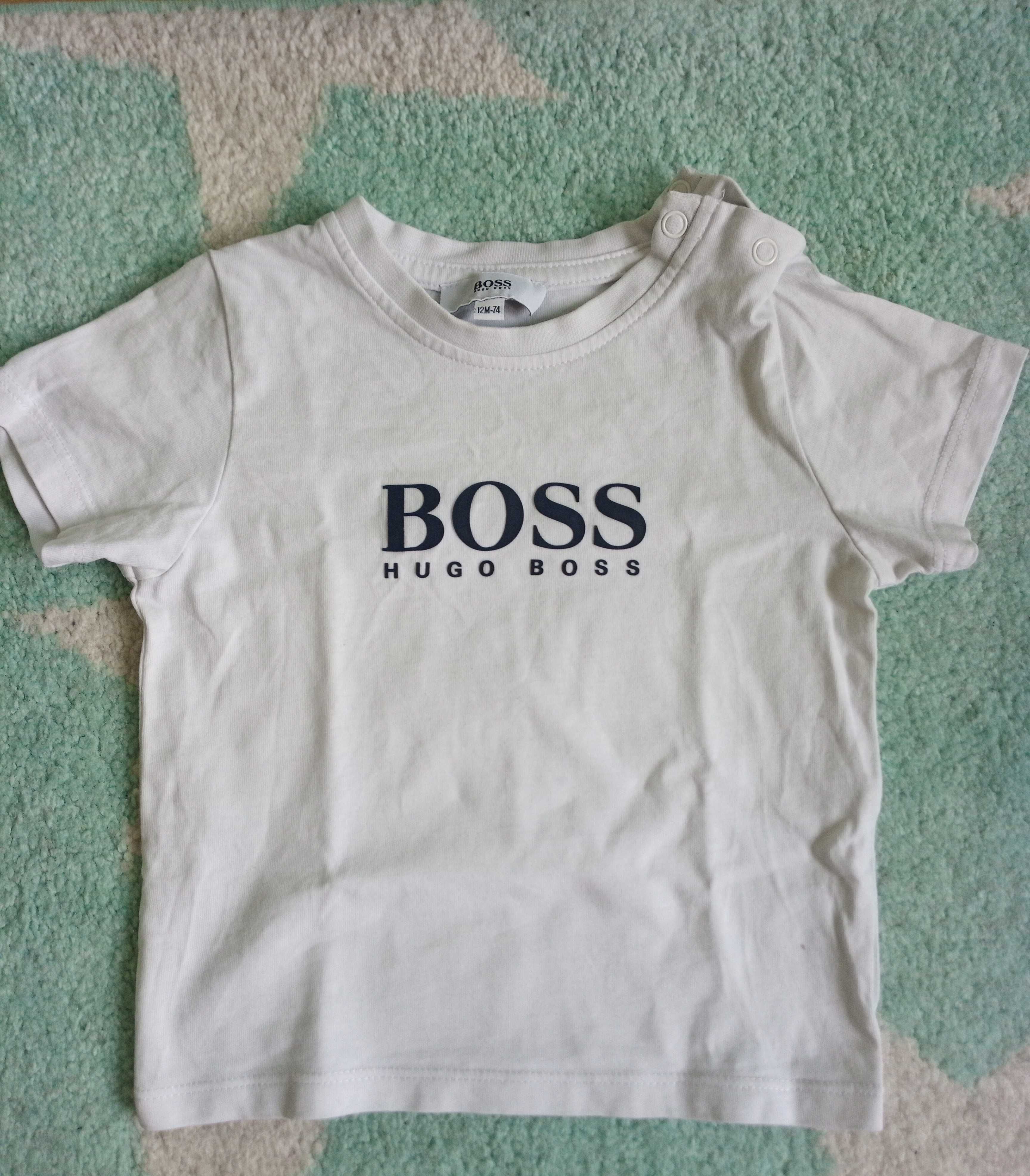 Hugo Boss T-shirt jak NOWY 12 m-cy 74cm