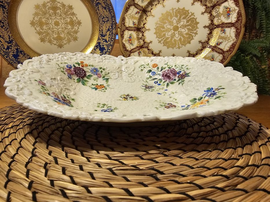 Patera w formie kosza Miśnia/Meissen około 175 lat