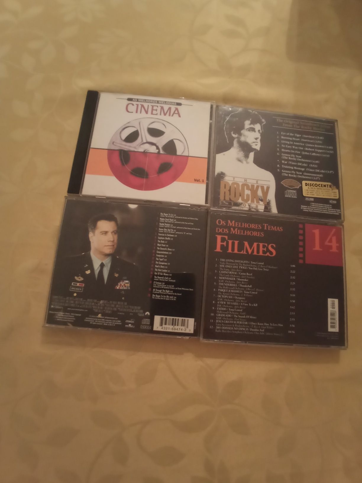 8 CDs de Música de Bandas Sonoras de Vários Filmes