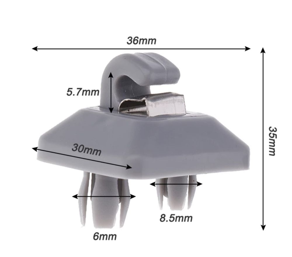 Крепление козырька Audi A1 A3 A4 A5 Q3 Q5 фиксатор Ауди