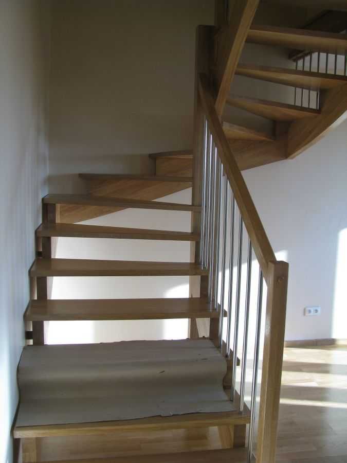 Schody ażurowe dębowe  z balustradą Producent Wycena Gratis !