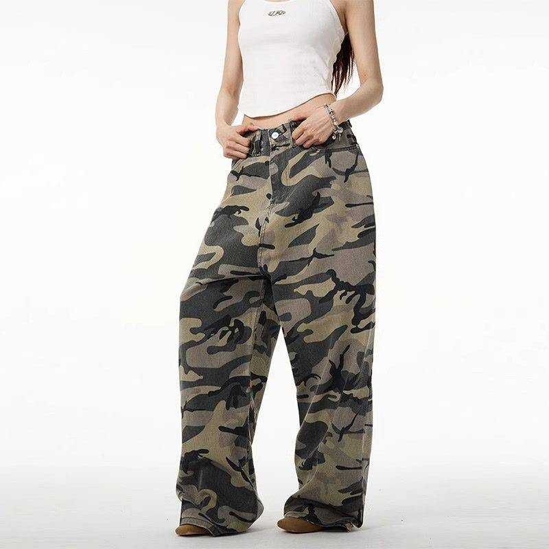 Унісекс карго камуфляжні штани. кrealtree, хакі baggy camo Y2K широкі