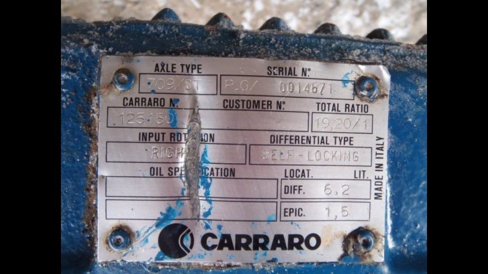 Most zwolnice carraro 709 / st 709/st 125150