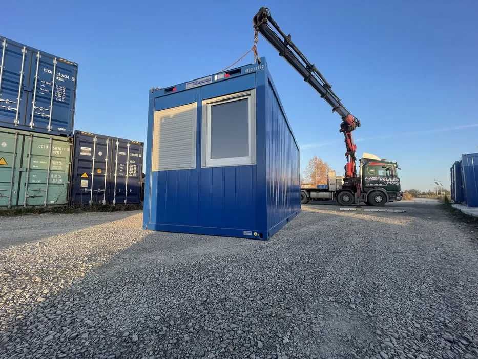 Kontener biurowy, socjalny, biuro, szatnia, NOWY, transport
