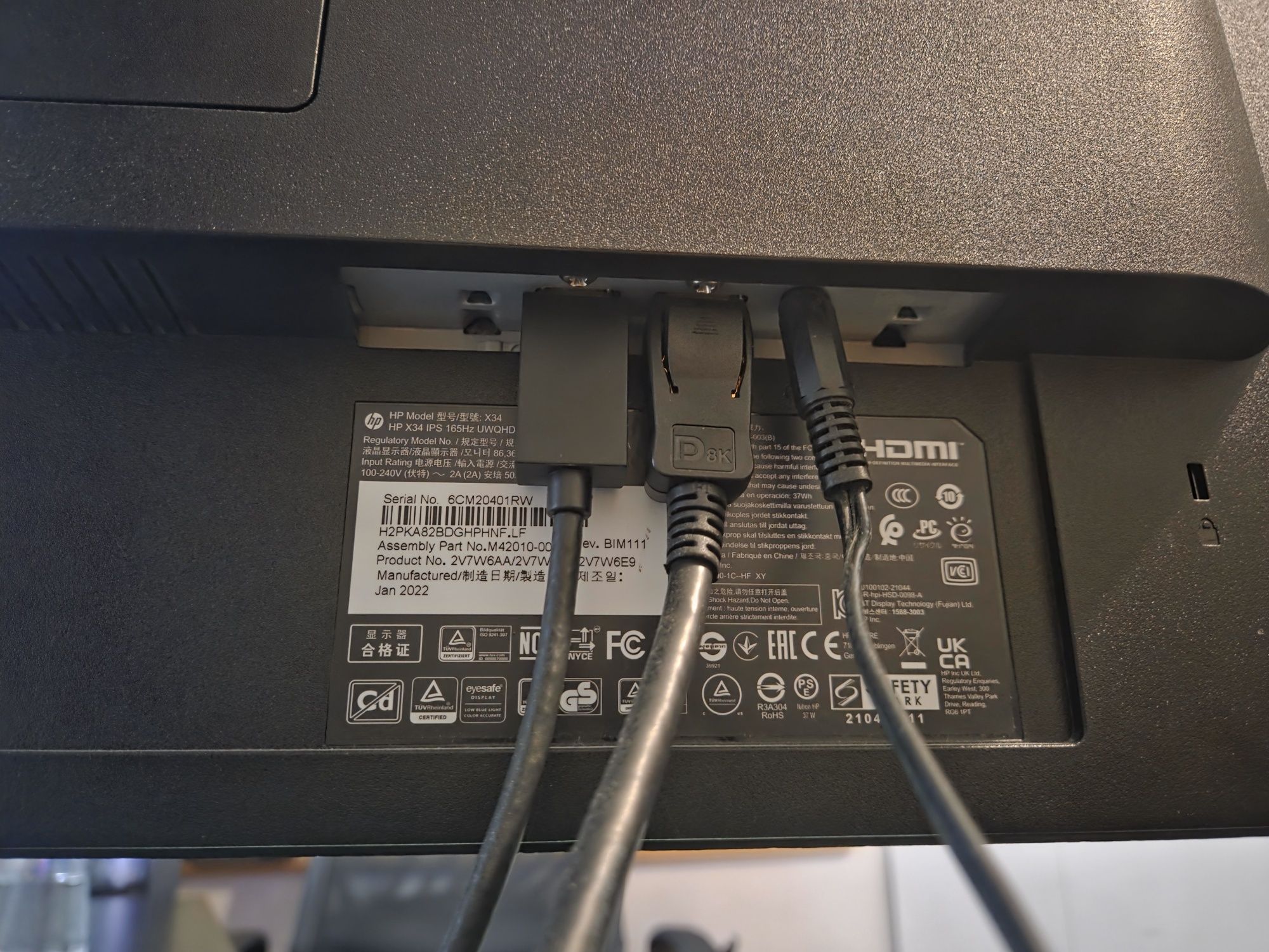 Monitor HP x34 nieuszkodzony