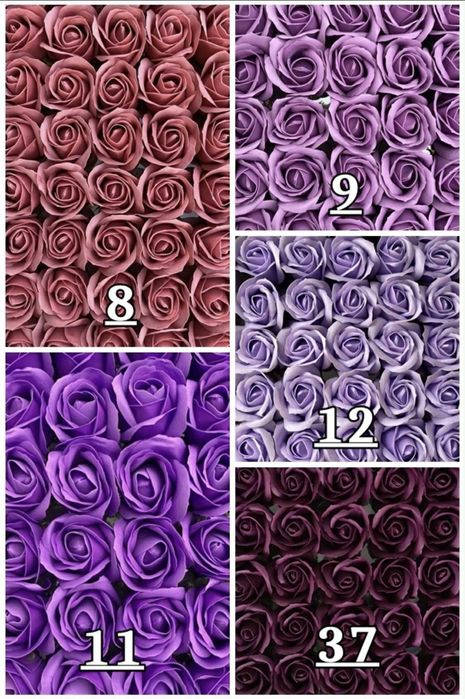 Mydlane kwiaty - całe paczki