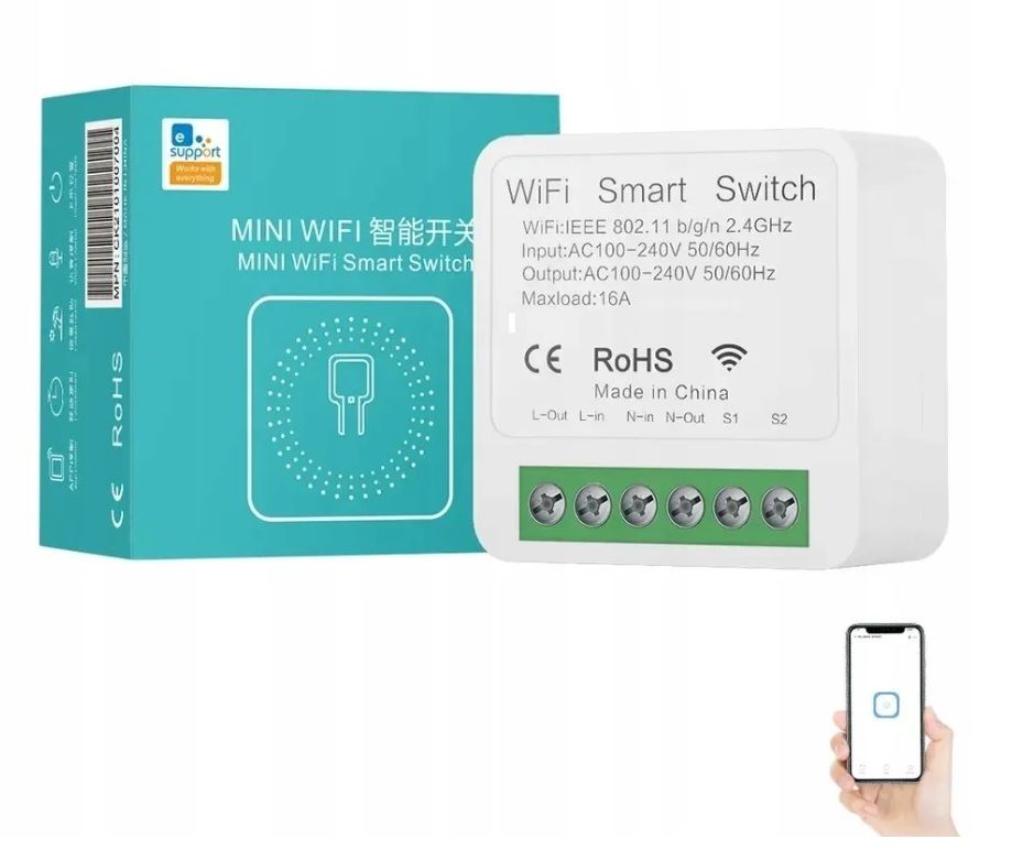 Przekaźniki dopuszkowy mini EweLink 16A 230V WIFI