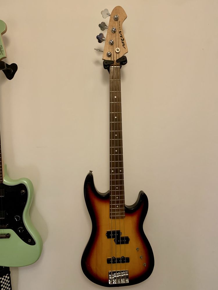 Gitara basowa Aria STB PJ pickupy Merlin