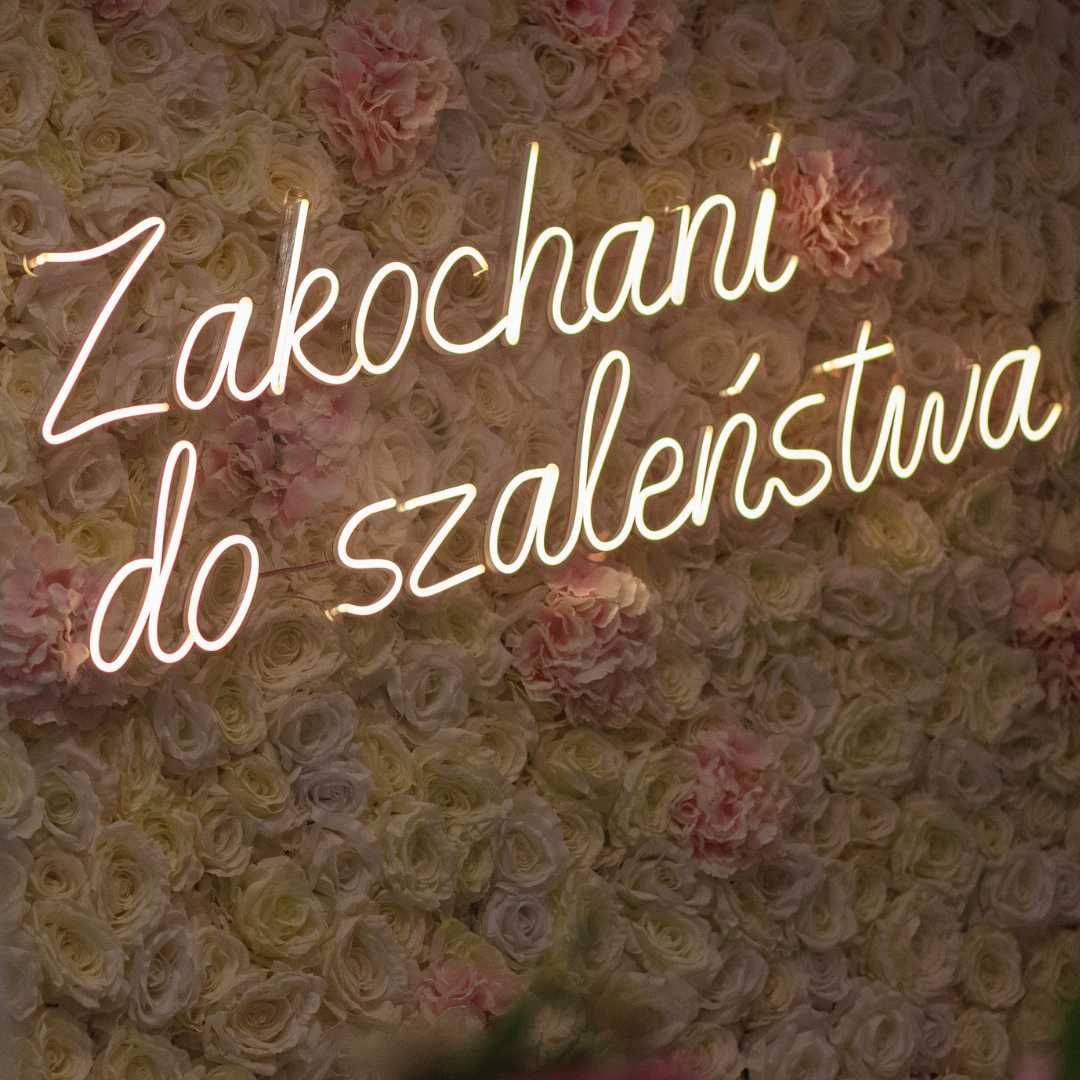Zakochani do szaleństwa ledon led neon napis