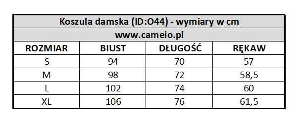 44.Koszula damska od S do XL