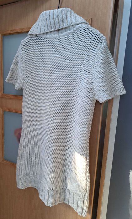 Sukienka , tunika z golfem z dzianiny , rozmiar L