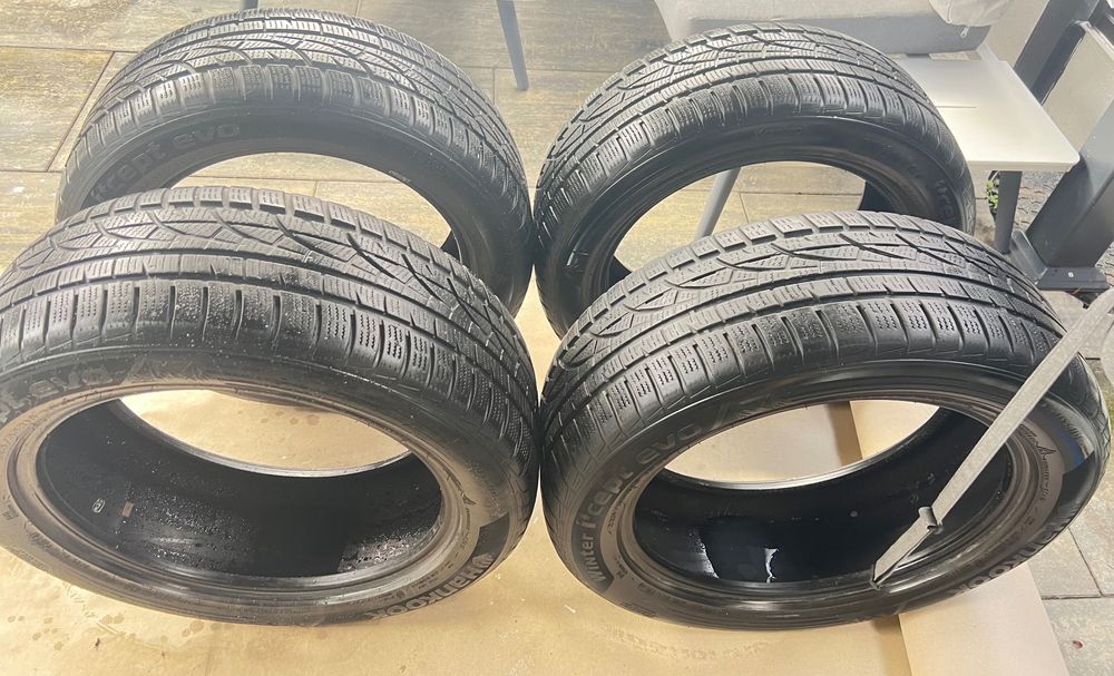 Komplet zimowych opon Hankook Winter i*cept evo2 225/45R18 – jak nowe!