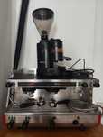 Máquina de café e moinho