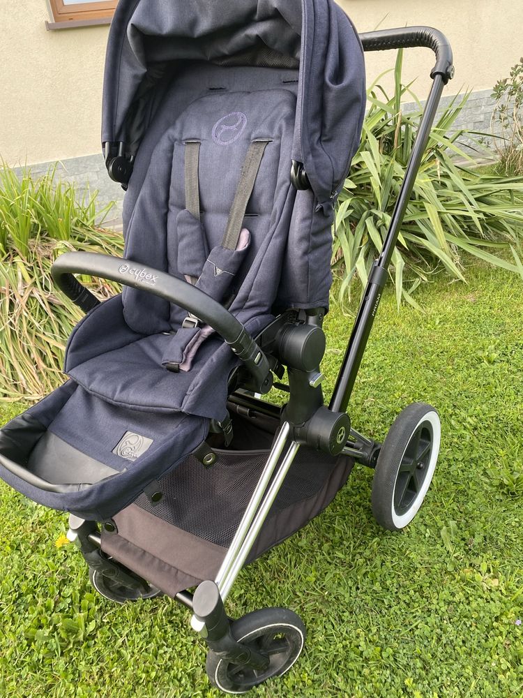 wózek z gondolą , zestaw 2w1 | Midnight Blue Cybex Priam Lux