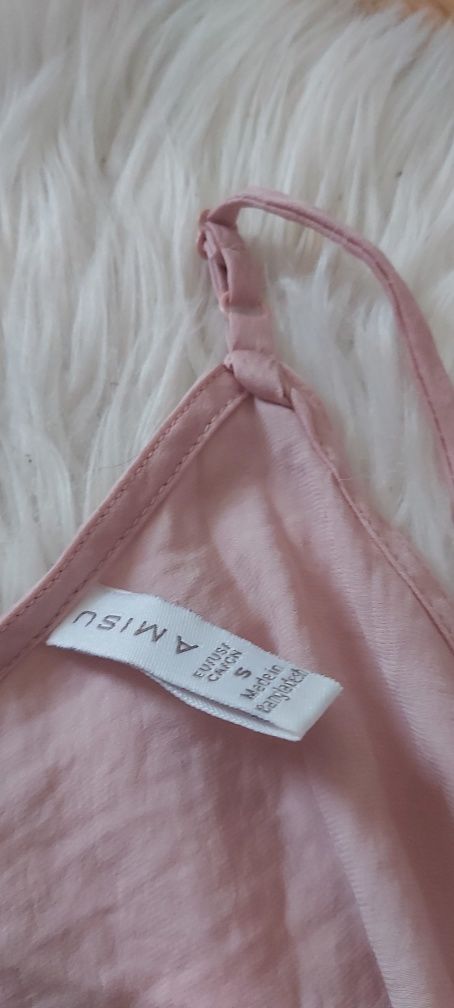 Bluzka koszulka koronkowa na ramiączkach podkoszulka koronka  amisu