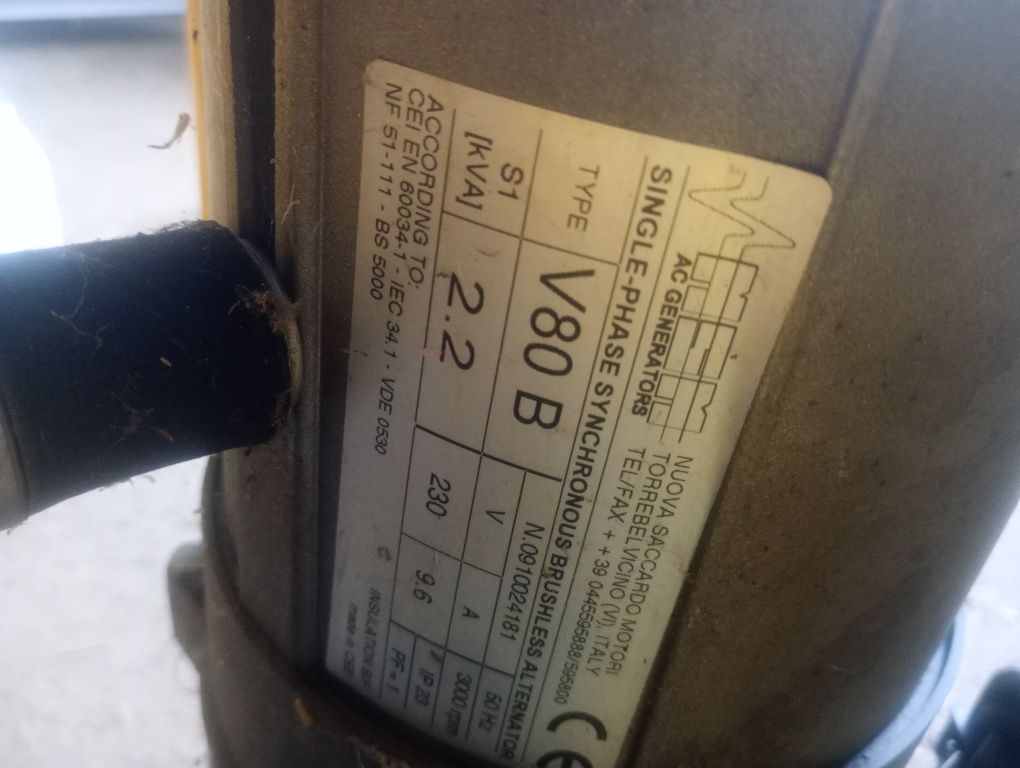 Agregat prądotwórczy 2.2 kw z silnikiem honda gc 160 5.0