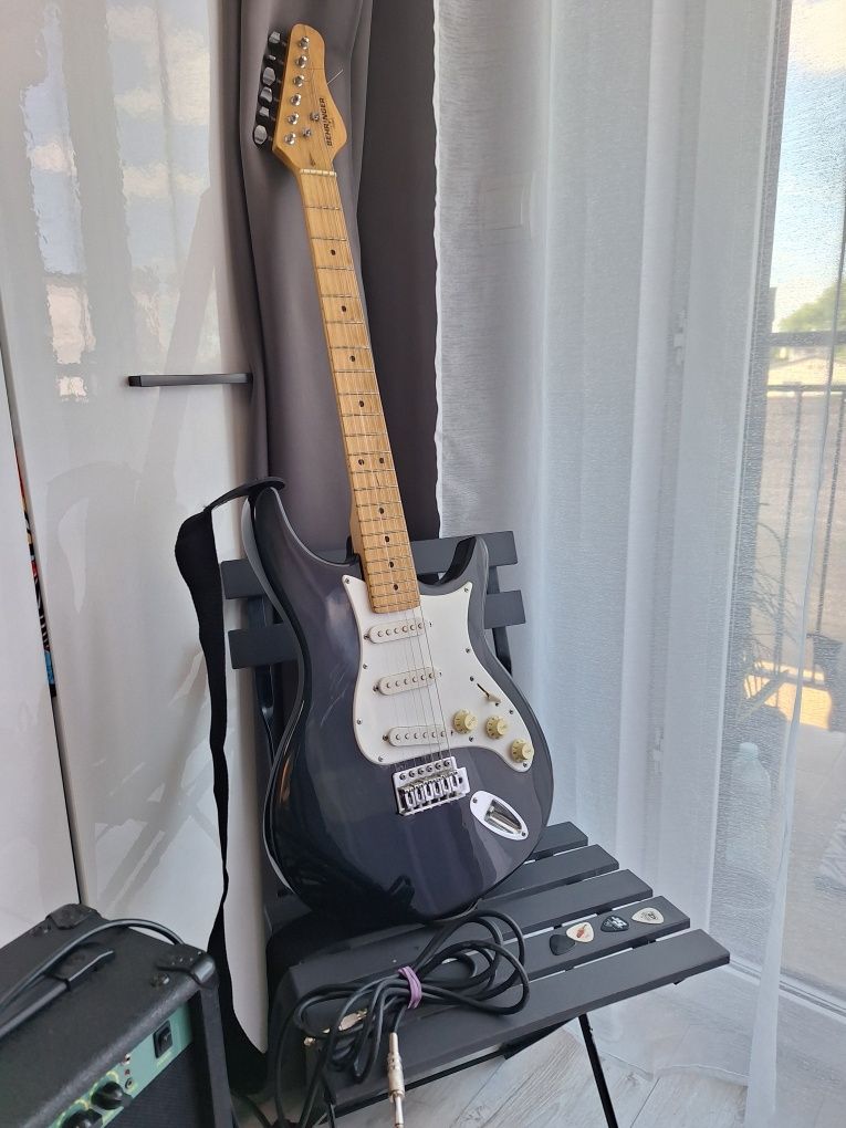 Gitara elektryczna ZESTAW ze wzmacniaczem